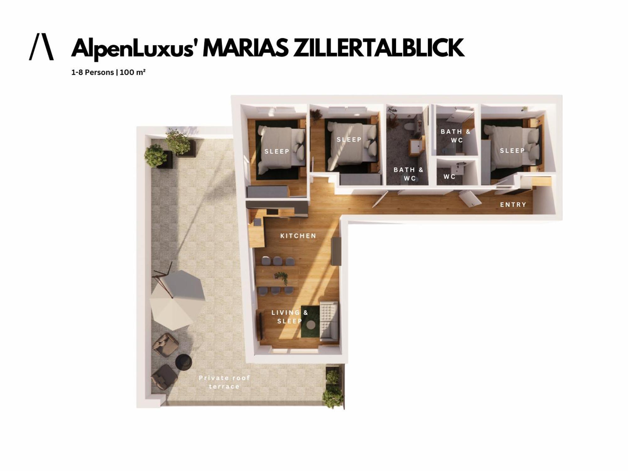 Alpenluxus Presents - Marias Zillertalblick With Roof Terrace, 3 Bedrooms & Parking Space Schlitters Εξωτερικό φωτογραφία